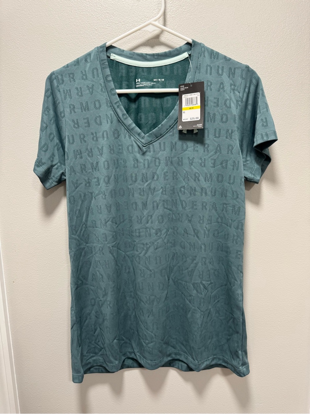Under Armour Women's V-Neck Short Sleeve Tee - Teal